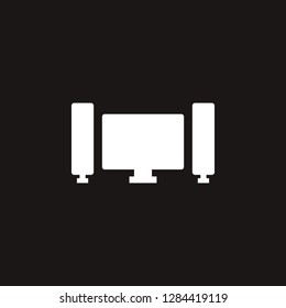 tv icon. tv vector design. sign design