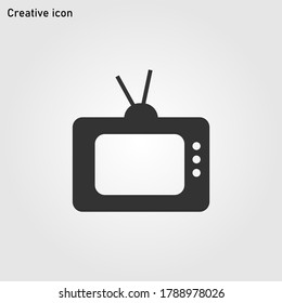 Icono de tv eps 10