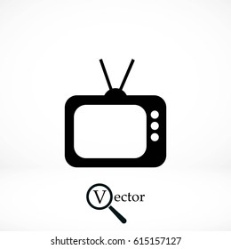 TV icon vector, flat design best vector icon
