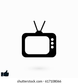 TV icon vector, flat design best vector icon