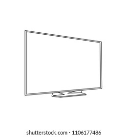 Tv icon vector illustration.