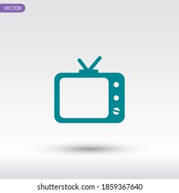 Fernsehsymbol. Vektorgrafik EPS10.