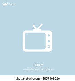 Fernsehsymbol. Vektorgrafik EPS10.