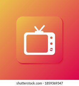 Fernsehsymbol. Vektorgrafik EPS10.