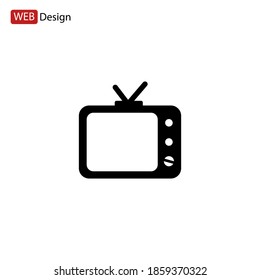 TV icon. Vector illustration EPS 10.