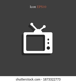 TV icon. Vector illustration EPS 10.