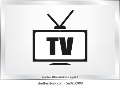 TV icon vector illustration EPS 10