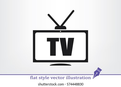 TV icon vector illustration EPS 10