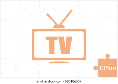 TV icon vector illustration EPS 10