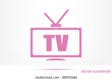 TV icon vector illustration EPS 10