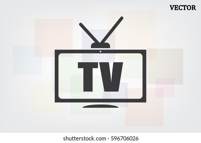 TV icon vector illustration EPS 10
