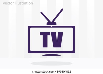 TV icon vector illustration EPS 10