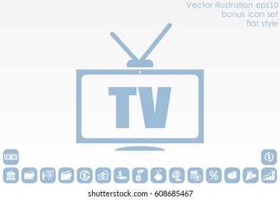 TV icon vector illustration EPS 10