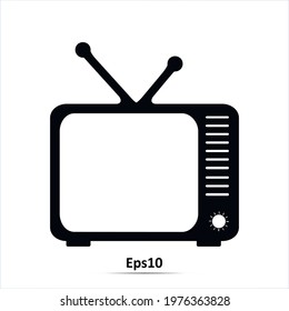 TV icon. Vector Illustration. EPS10