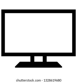 Tv Icon vector illustration in flat style isolated on white background. Television symbol for web site design, logo, app, ui. - Vector