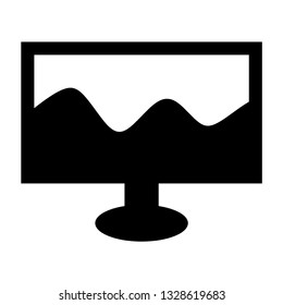 Tv Icon vector illustration in flat style isolated on white background. Television symbol for web site design, logo, app, ui. - Vector
