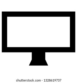 Tv Icon vector illustration in flat style isolated on white background. Television symbol for web site design, logo, app, ui. - Vector