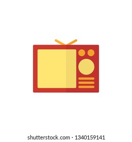 Tv Icon Vector Illustration in Flat Style for Any Purpose