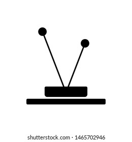 Tv Icon vector illustration in flat style isolated on white background. Television symbol for web site design, logo, app, ui.
