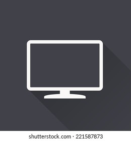 TV icon , vector illustration, flat design