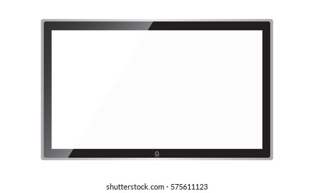 Tv Icon vector illustration in flat style isolated on white background. Television symbol for web site design, logo, app, ui.