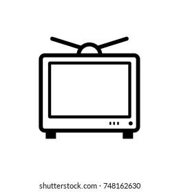 Tv icon, vector illustration. Flat design style. vector tv icon illustration isolated on White background, tv icon Eps10. tv icons graphic design vector symbols.