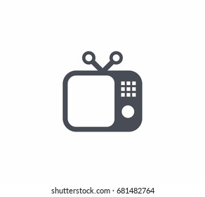 TV icon vector illustration on white background