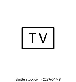 Tv icon vector illustration. television sign and symbol