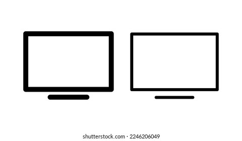 Tv icon vector illustration. television sign and symbol