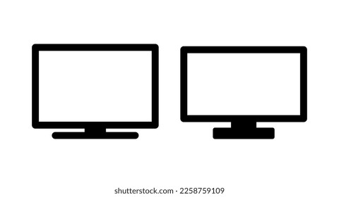 Tv icon vector illustration. television sign and symbol