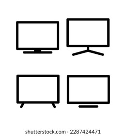 Tv icon vector illustration. television sign and symbol