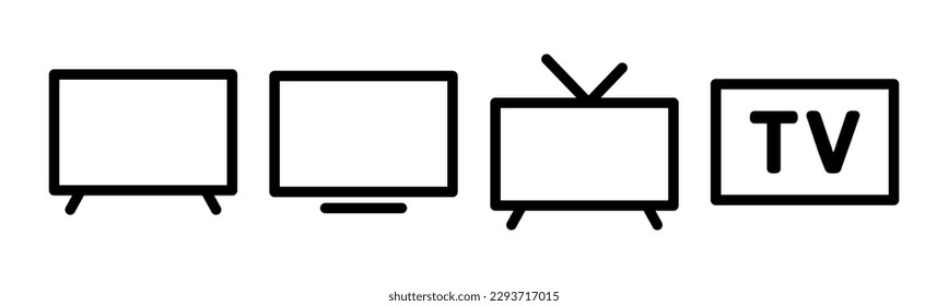 Tv icon vector illustration. television sign and symbol