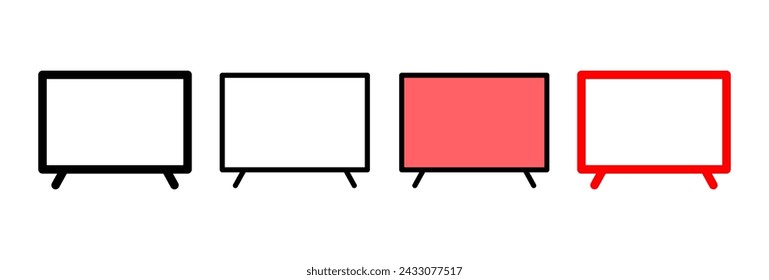 Tv icon vector illustration. television sign and symbol