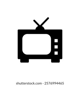 Tv icon vector illustration. television sign and symbol