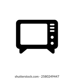 Tv icon vector illustration. television sign and symbol