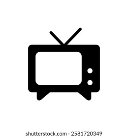 Tv icon vector illustration. television sign and symbol