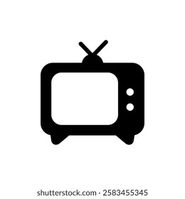 Tv icon vector illustration. television sign and symbol