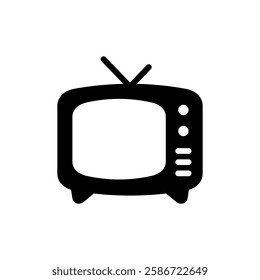 Tv icon vector illustration. television sign and symbol