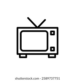 Tv icon vector illustration. television sign and symbol