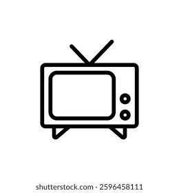 Tv icon vector illustration. television sign and symbol
