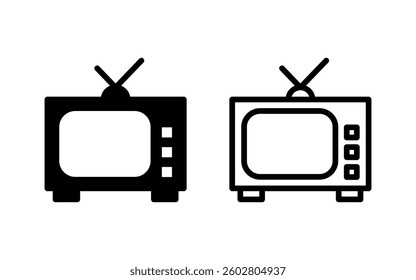 Tv icon vector illustration. television sign and symbol
