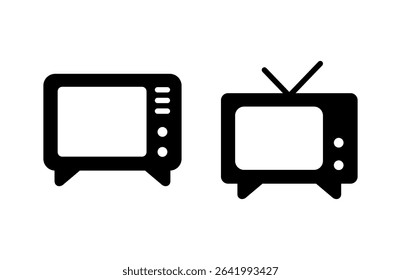 Tv icon vector illustration. television sign and symbol