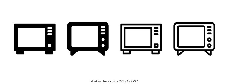 Ilustração vetorial de ícone de TV. sinal e símbolo de televisão