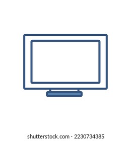 imagen vectorial de icono tv con fondo blanco