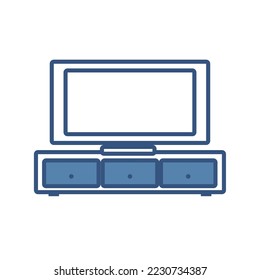 imagen vectorial de icono tv con fondo blanco