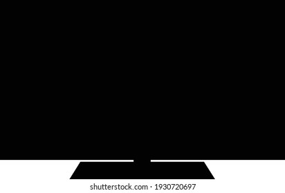vector de icono de tv aislado en fondo blanco
