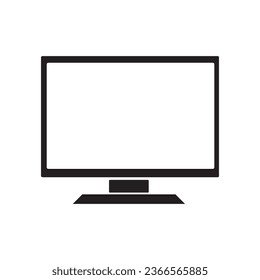 TV icon. Vector linear sign, symbol, logo of TV set for mobile concept and web design. Icon for the website of the store of household appliances, gadgets and electronics.