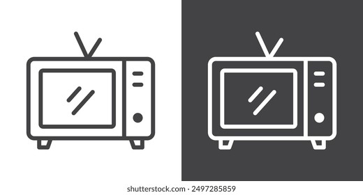 TV icon vector logo set collection for web app ui