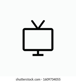 tv icon vector sign symbol isolated