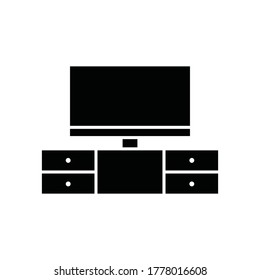 símbolo de símbolo vectorial de icono tv